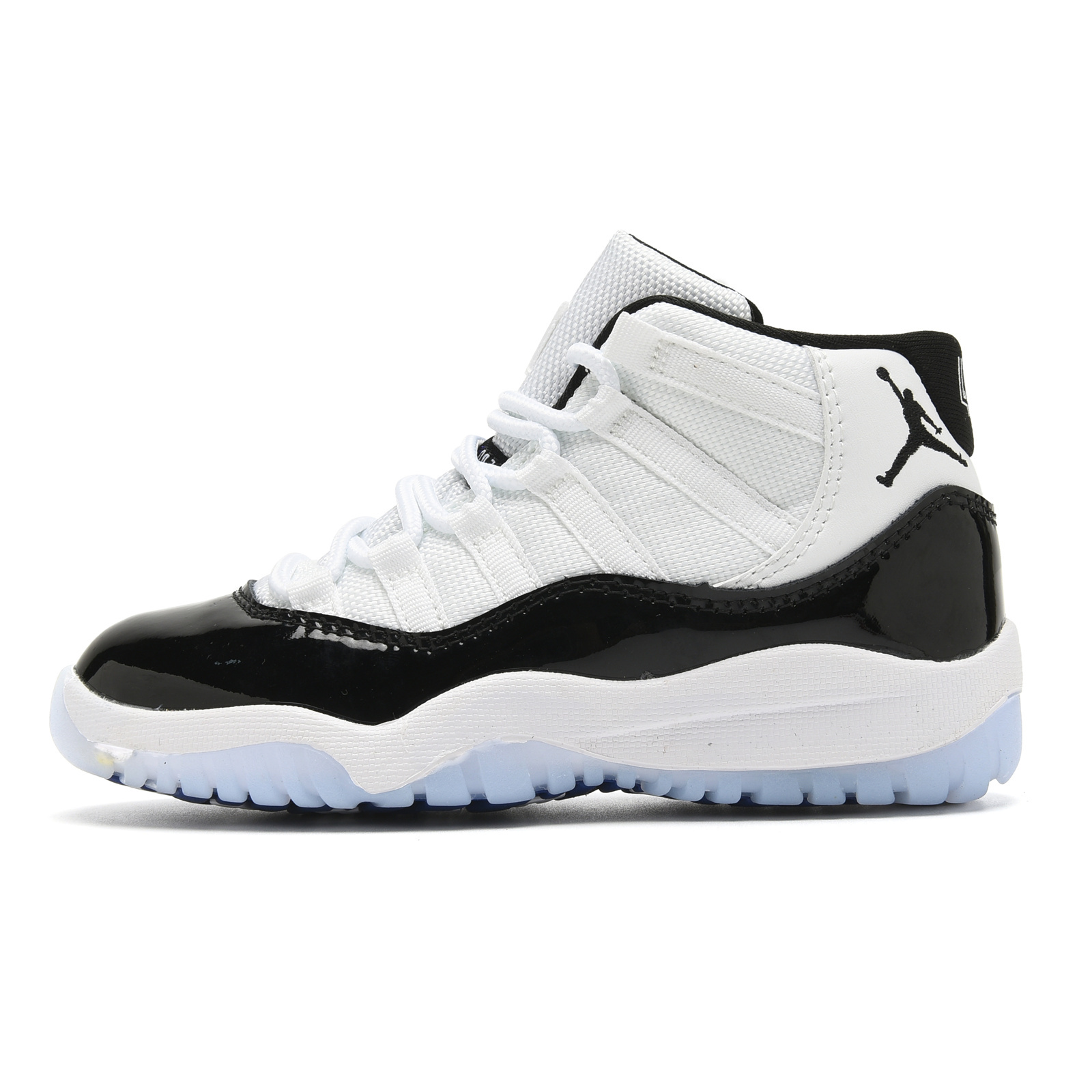 Youth Running Weapon Air Jordan 11 White/Black Shoes 025